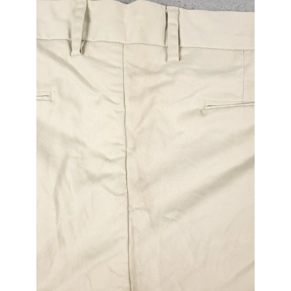 Ralph Lauren Pants Mens 40x32 Beige Casual Flat Front Chino Trousers *